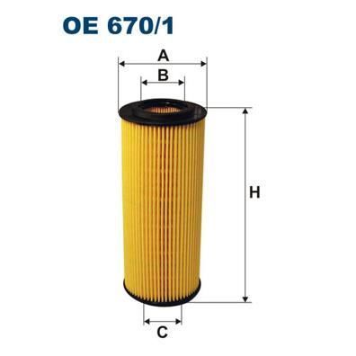 Filtro de aceite FILTRON OE670/1