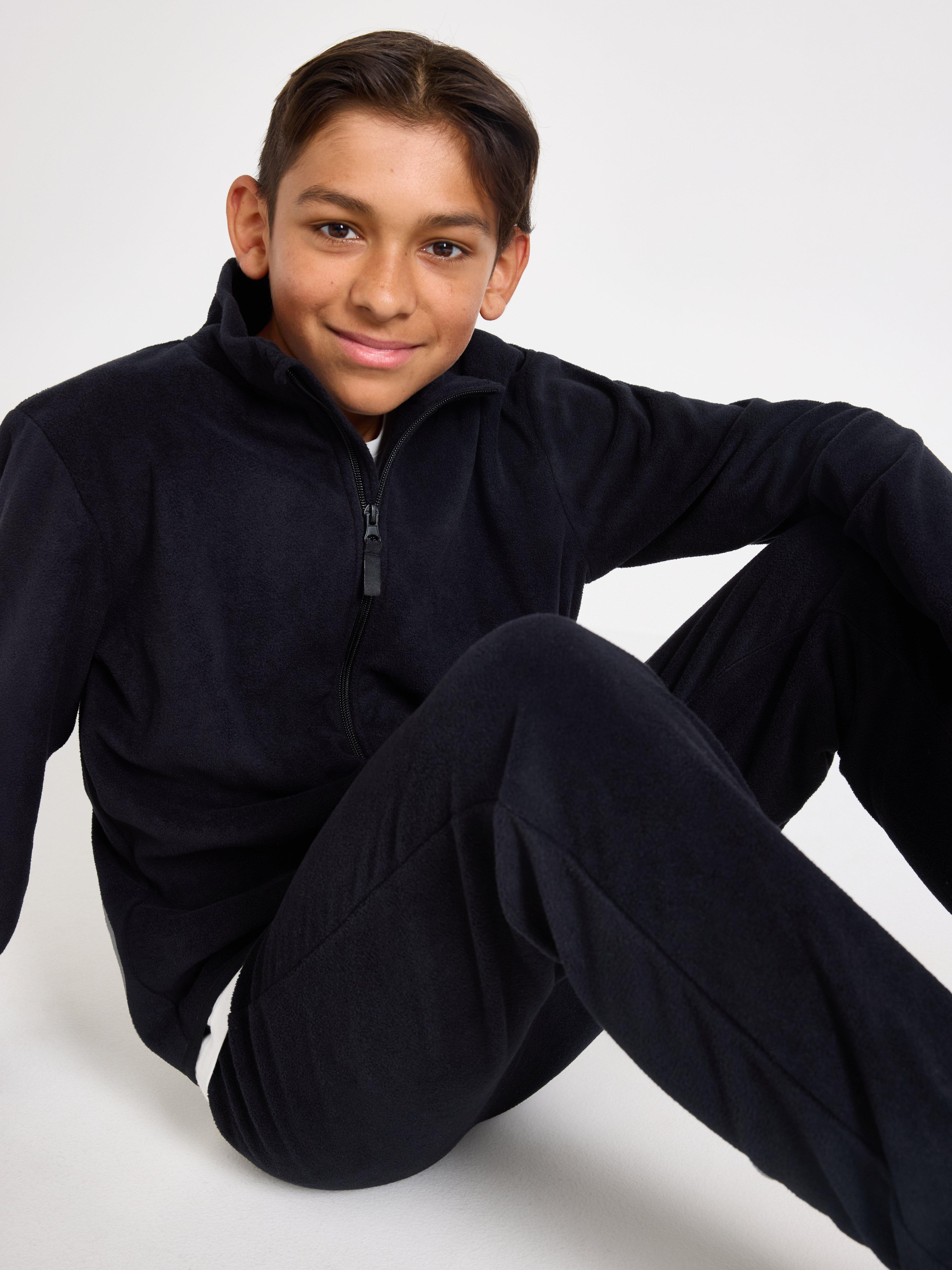 Jacket i fleece černá