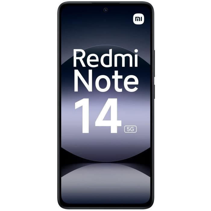 XIAOMI - Redmi Note 14 5G - 8 Go + 256 Go - Midnight Black