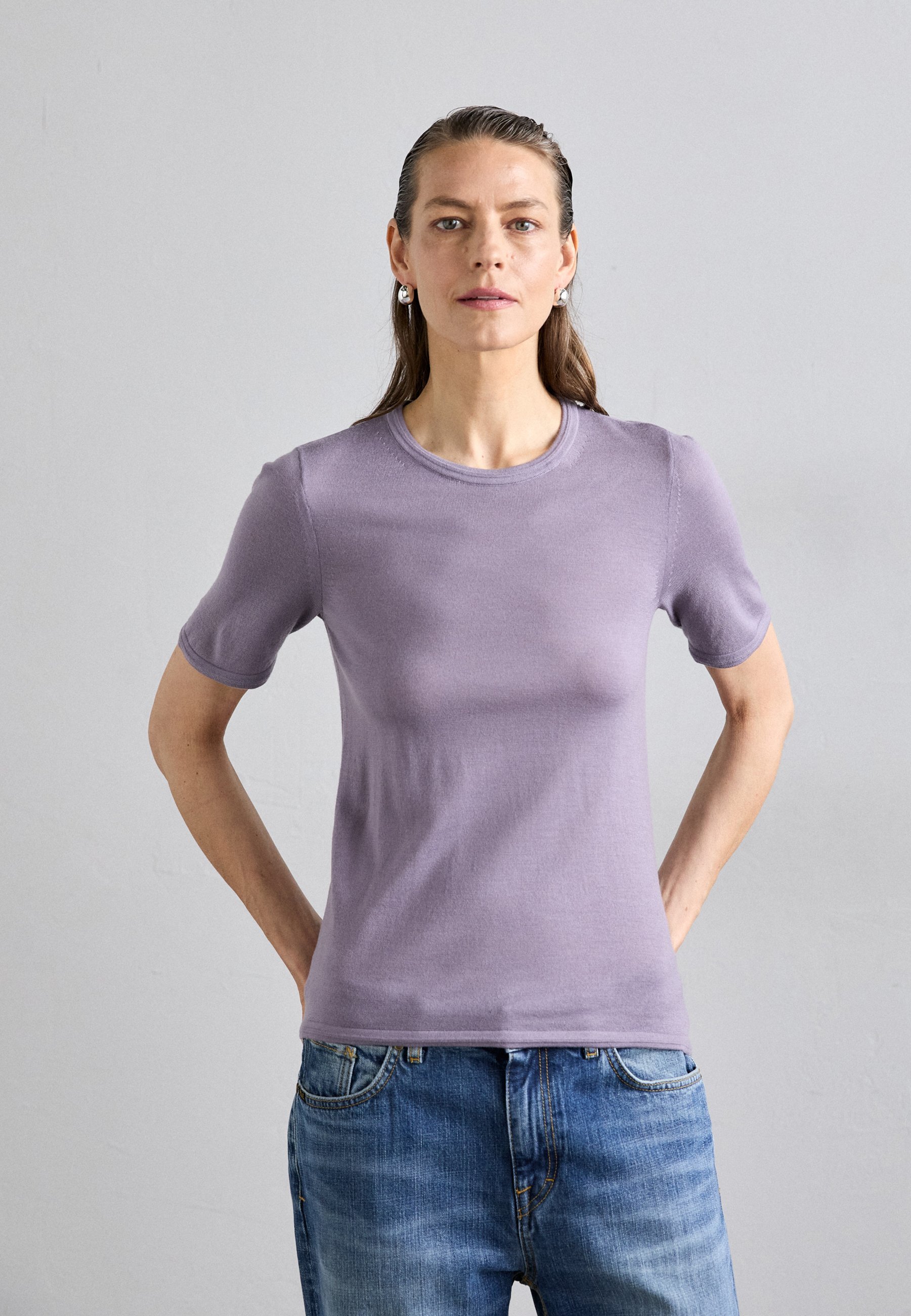 Tiger of Sweden MAE - Basic T-shirt - paarse ridge