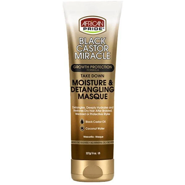 „Black Castor Miracle Moisture“ plaukų iššukavimo kaukė