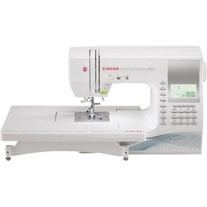 Machine à coudre - Singer - Quantum Stylist 9960 - 600 mailles - 13 boutonnières automatiques - LCD affichage