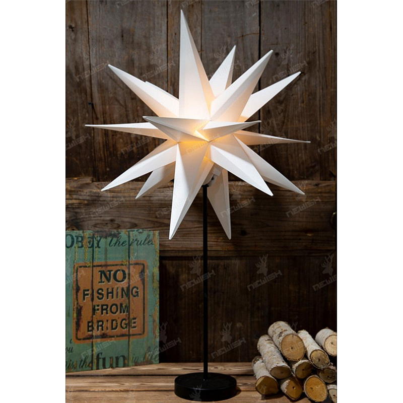 Estrella navideña Light IT Blue Ice de 46 cm, con pie