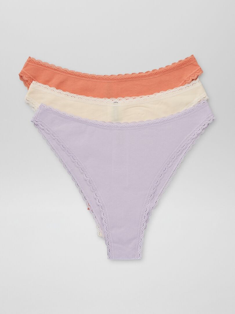 Set van 3 stringtjes - ORANJE
