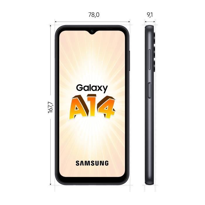 Samsung Galaxy A14 4G Smartphone 64 Go Noir
