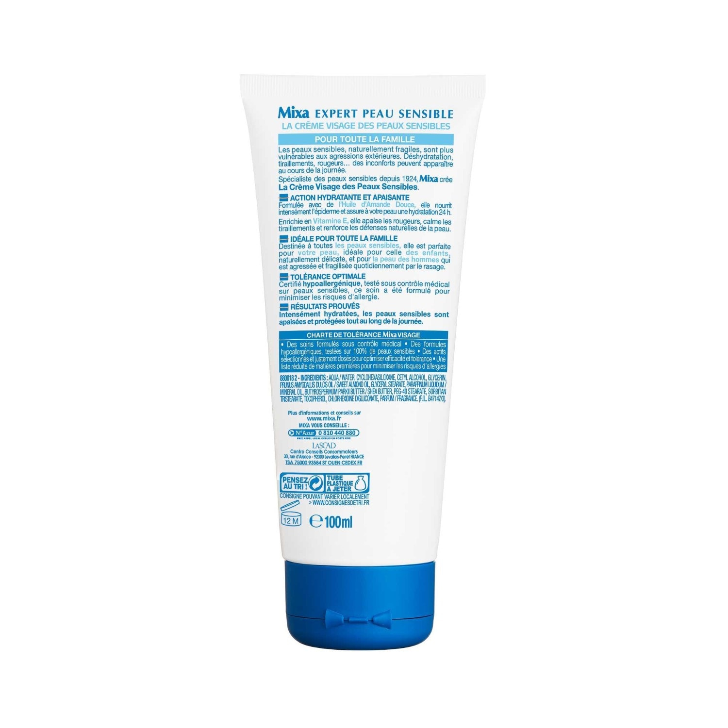Mixa La Creme Visage Des Peaux Sensibles