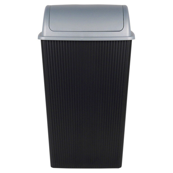 Kosz na śmieci plastikowy czarny 38 l