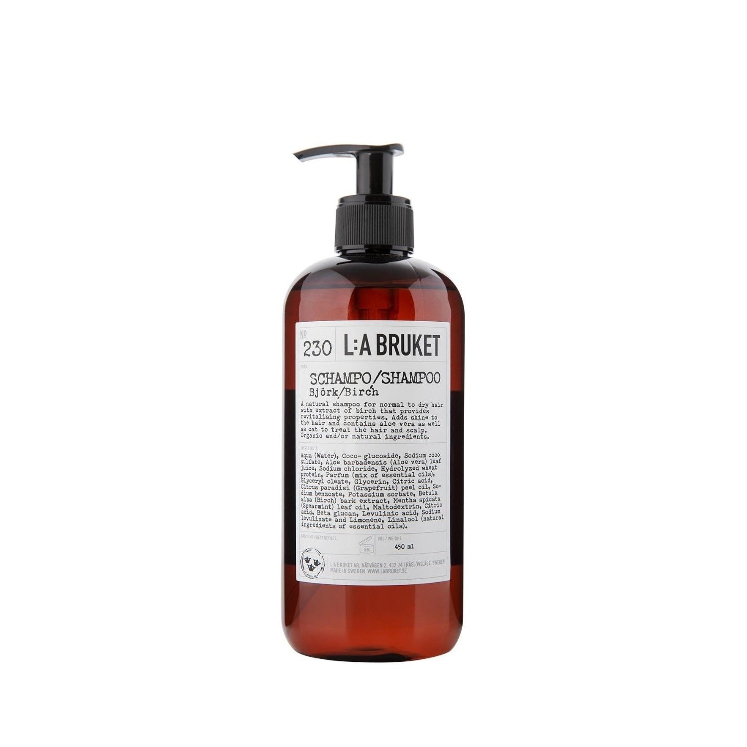 L:A BRUKET šampon za lase št. 230 Breza - 450 ml