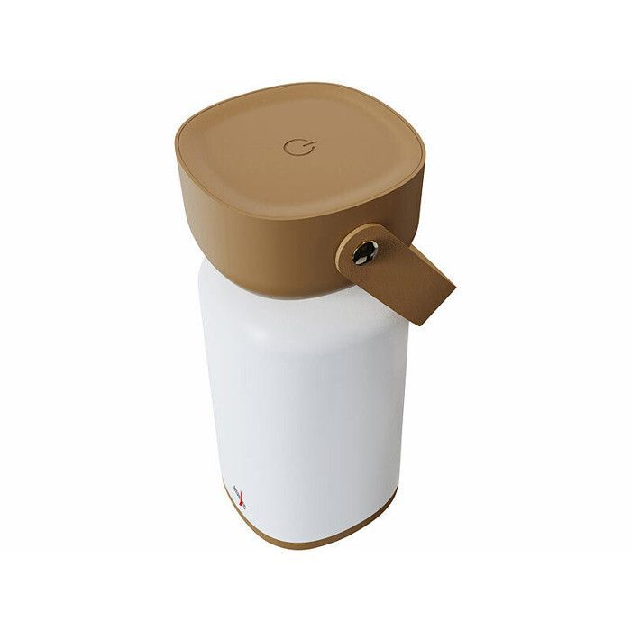 2 oplaadbare LED-buitenlantaarns, 120 lm - bruine kleur