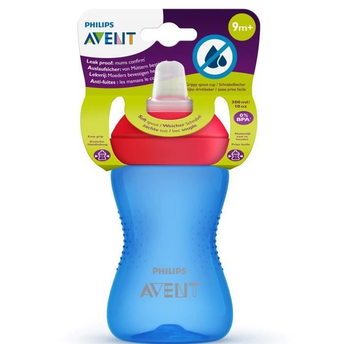 PHILIPS AVENT SCF802/01 Tasse à Bec Souple Bleu - 300ml