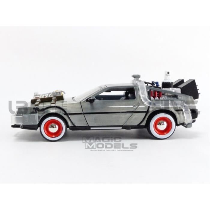 Miniature Car - JADA TOYS - DE LOREAN Back to the Future III - 1/24 - Silver - Collection
