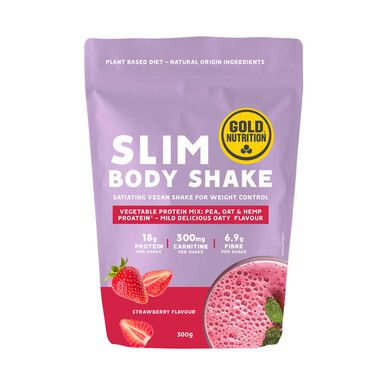 GOLDNUTRITION funkcinis baltymų kokteilis braškių skonio „Slim Body“ 300 g 300 g