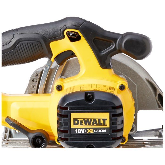 Sierra circular de inmersión DEWALT XR de 165 mm y 18 V - Amarilla - Batería - Profundidad de corte de 55 mm