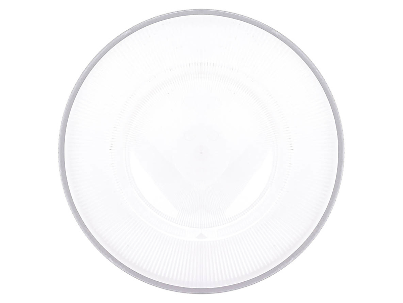 Podkładka pod talerz ze srebrnym rantem transparentna 33 cm