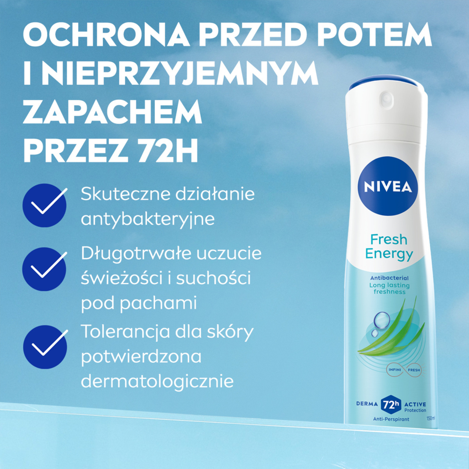 Nivea Antiperspirantspray för kvinnor 150ml Fresh Energy