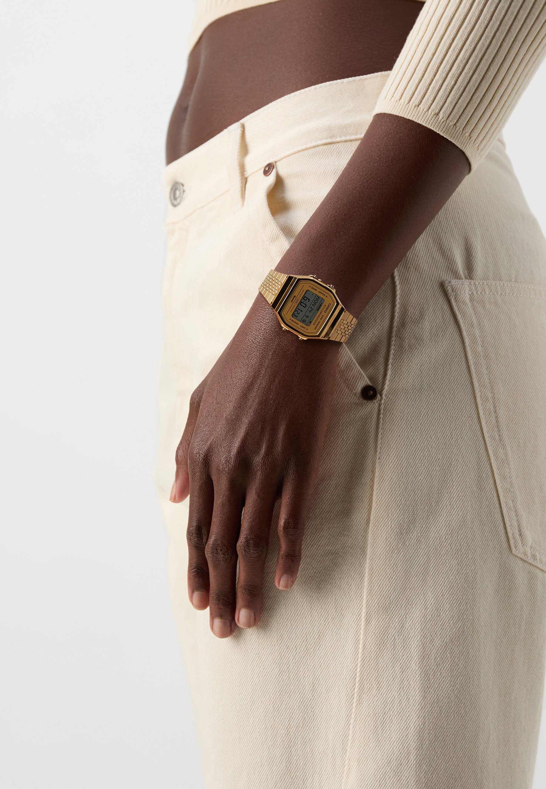 Casio STEP TRACKER UNISEX - Zegarek cyfrowy - kolor złoty