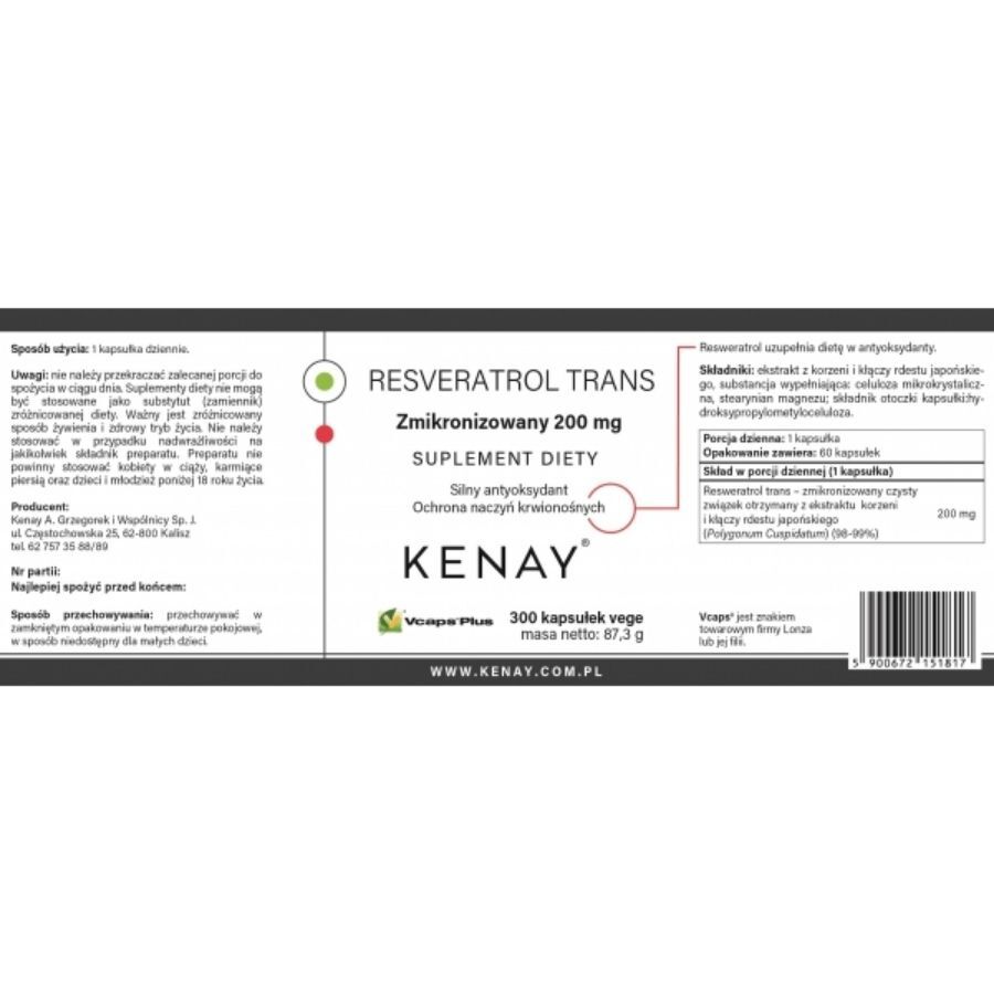Kenay Resveratrolo Trans 200 mg