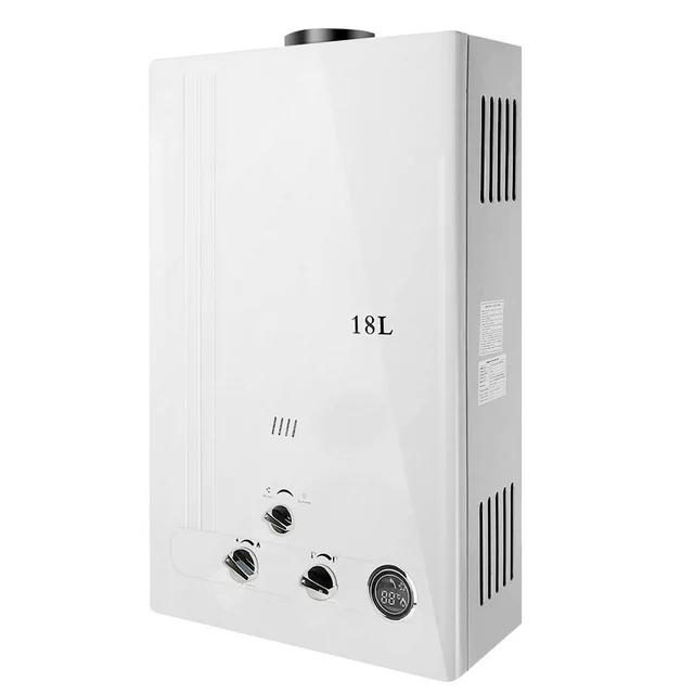 TCMT 18L Flüssiggas-Durchlauferhitzer, 4,8 GPM, LPG-Sofortboiler mit Digitalanzeige