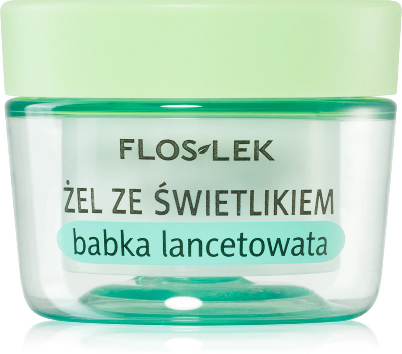 Očný gél FlosLek Laboratorium Eye Care s očným svetlíkom a skorocelom lekárskym