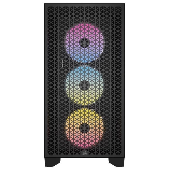 Case per PC - CORSAIR - 3000D RGB AIRFLOW - ATX Mid-Tower - 3 ventole AR120 RGB - Nero