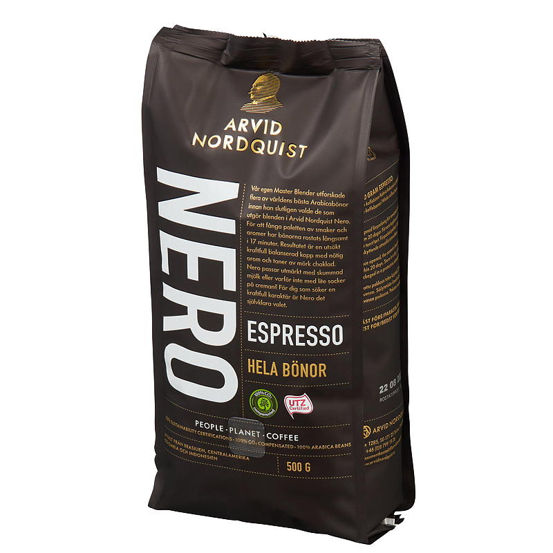 Arvid Nordquist Nero Espresso 500g, kokonaiset pavut