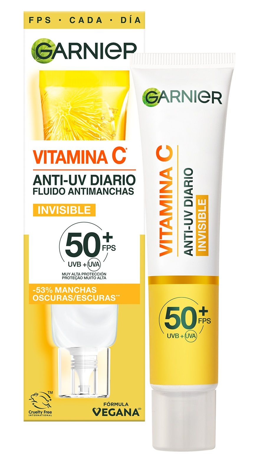 Nevidni dnevni fluid proti temnim madežem z vitaminom C SPF 50 Kreme za obraz proti temnim madežem