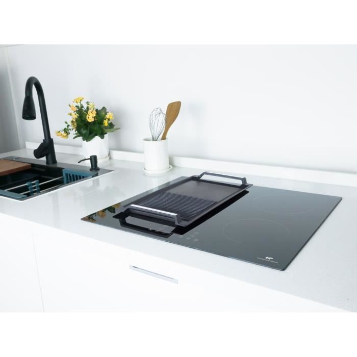 CONTINENTAL EDISON 4-Zonen-Induktionskochfeld CETI4ZFLEX3 - Flex - 7200 W - 4 Booster - Schwarz