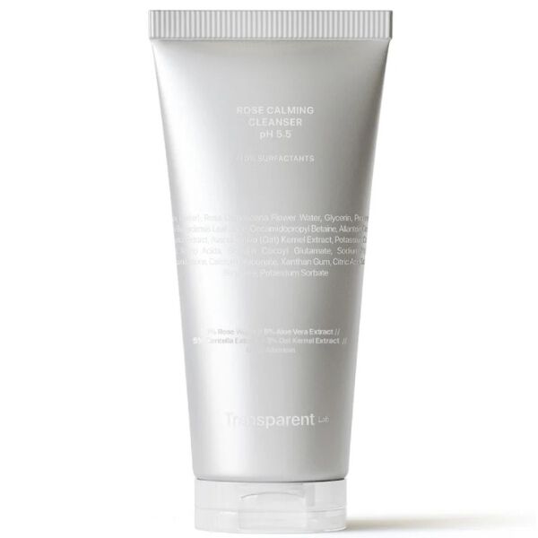 Nettoyant apaisant à la rose Transparent Lab