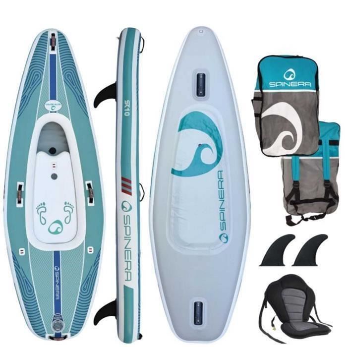 Inflatable kayak - SPINERA - SupKayak SK 10 - White - 1 person - Adult - Unisex