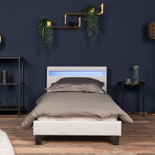 LED-seng ASTRO, hvit, 90 x 200 cm