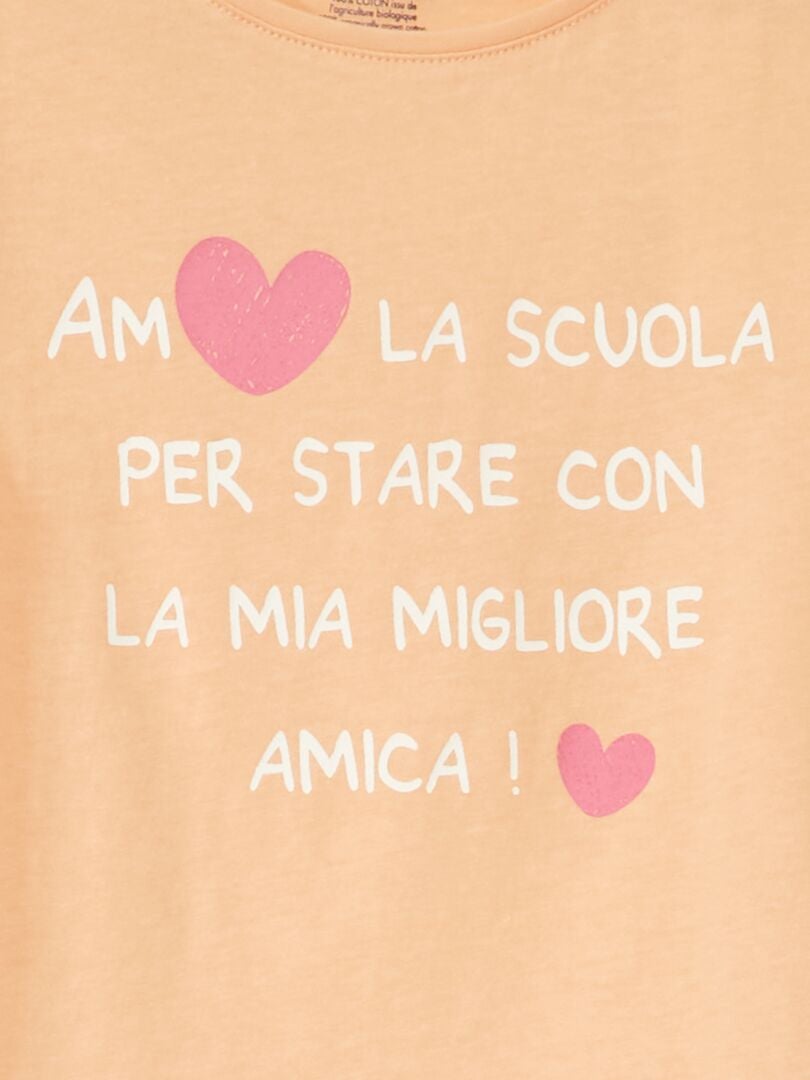 Camiseta estampada - NARANJA