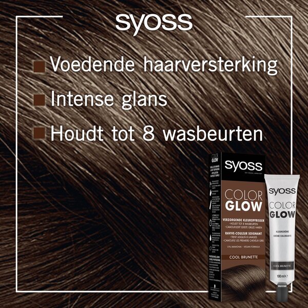 Syoss Color Glow Cool Brunette negovalni osvežilec barve