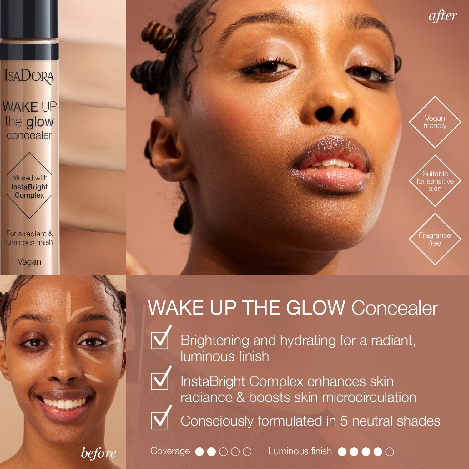 Isadora korektor Wake Up The Glow - 10 ml