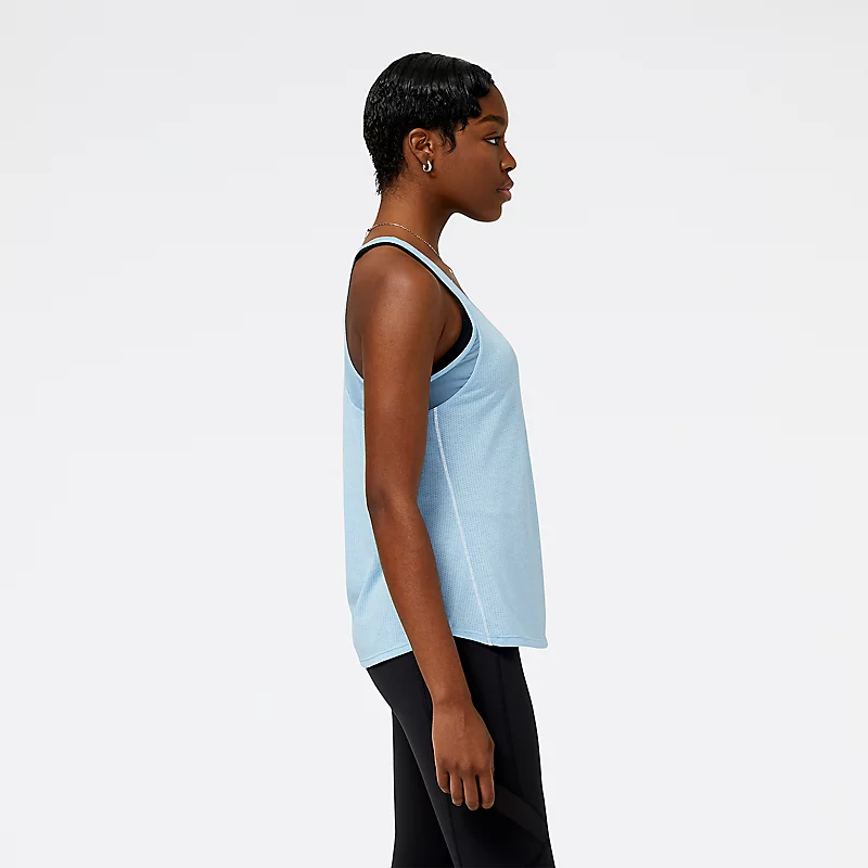 Impact Run Damen-Laufshirt - BLUE HAZE MEATHER