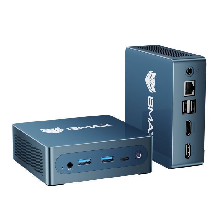 BMAX B4 Ultra Mini PC - Intel N150 3.6GHz - 12GB LPDDR5 - SSD de 512GB - Windows 11 Pro - Wi-Fi AC - 2x HDMI - PC compacto