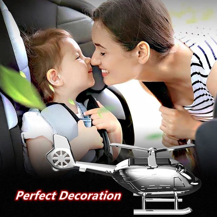 Ambientador para coche con forma de helicóptero, difusor de fragancias, clip de aromaterapia, decoración interior para coche.