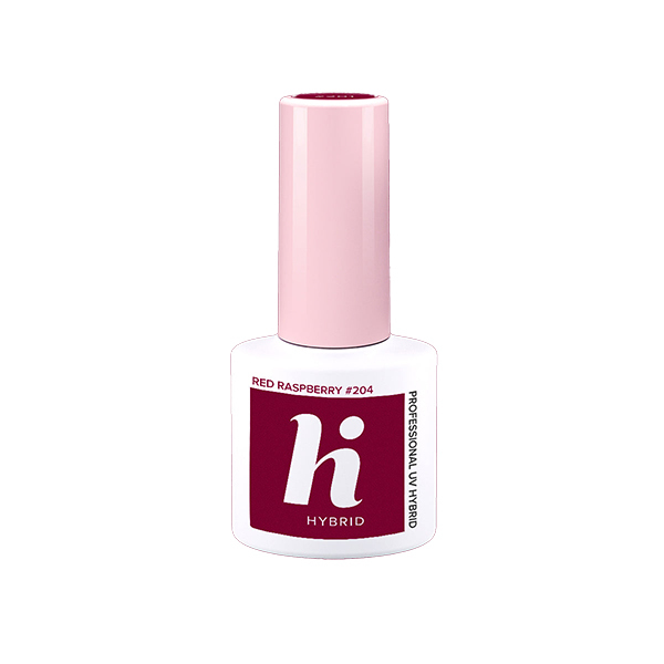 Ojă gel UV Hi Hybrid 204 Roșu Zmeură 5ml