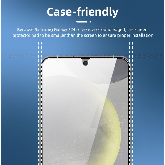 3er-Pack Schutzglas für Samsung Galaxy S24 5G – Effektiver Kratzschutz – Blasenfrei