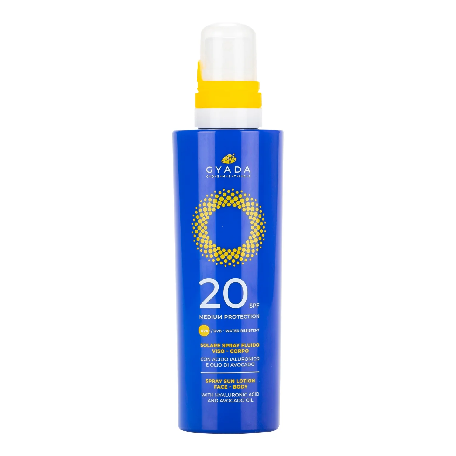 Solari Solare Spray Viso Corpo SPF20 - Latte solare corpo media prot., Spray solare corpo media prot., Solare viso media prot.