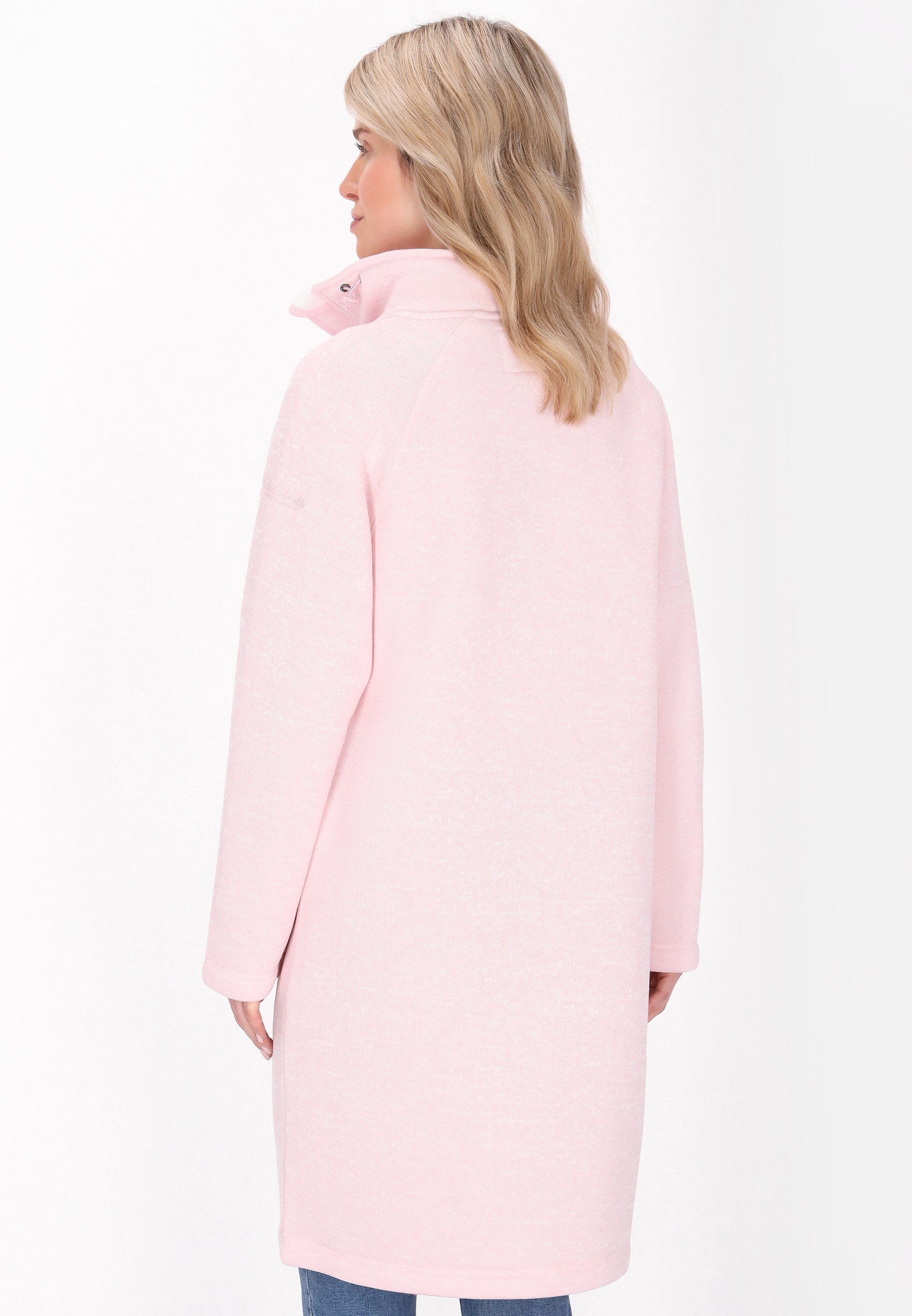 Schmuddelwedda korte jas - roze melange