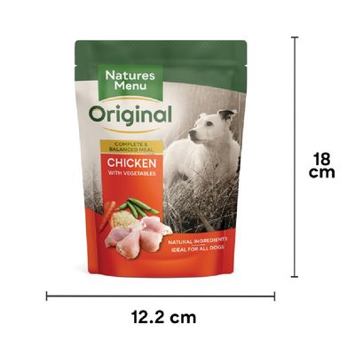 Natures Menu Original Pouches Kylling med Grønnsaker