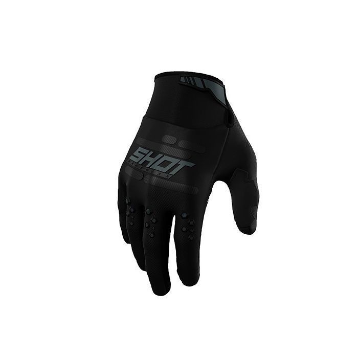 Guantes de motocross SHOT RACE GEAR Drift Vision Negro