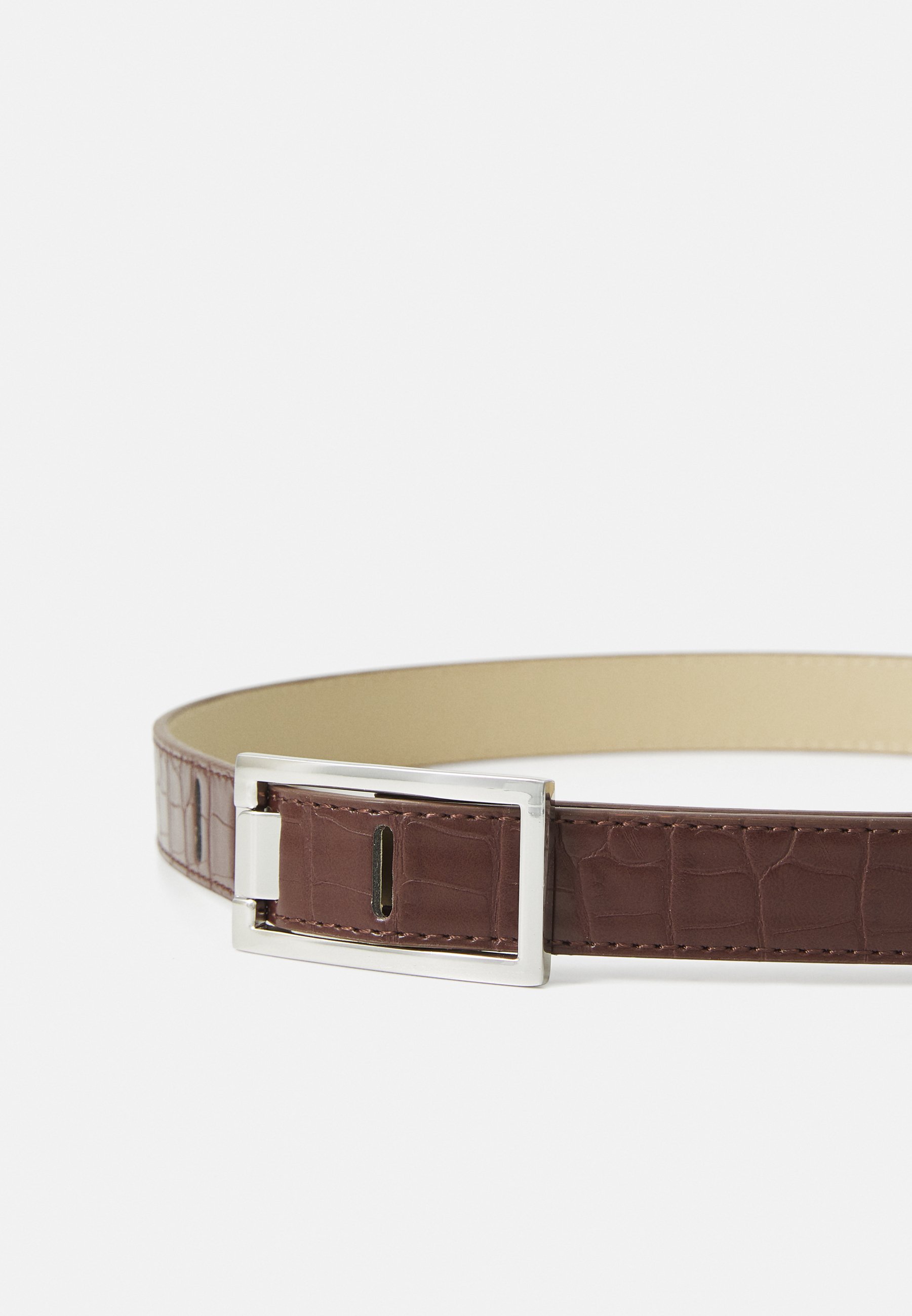 CINTURA ONLASTA CROCO - Cintura - marrone foca