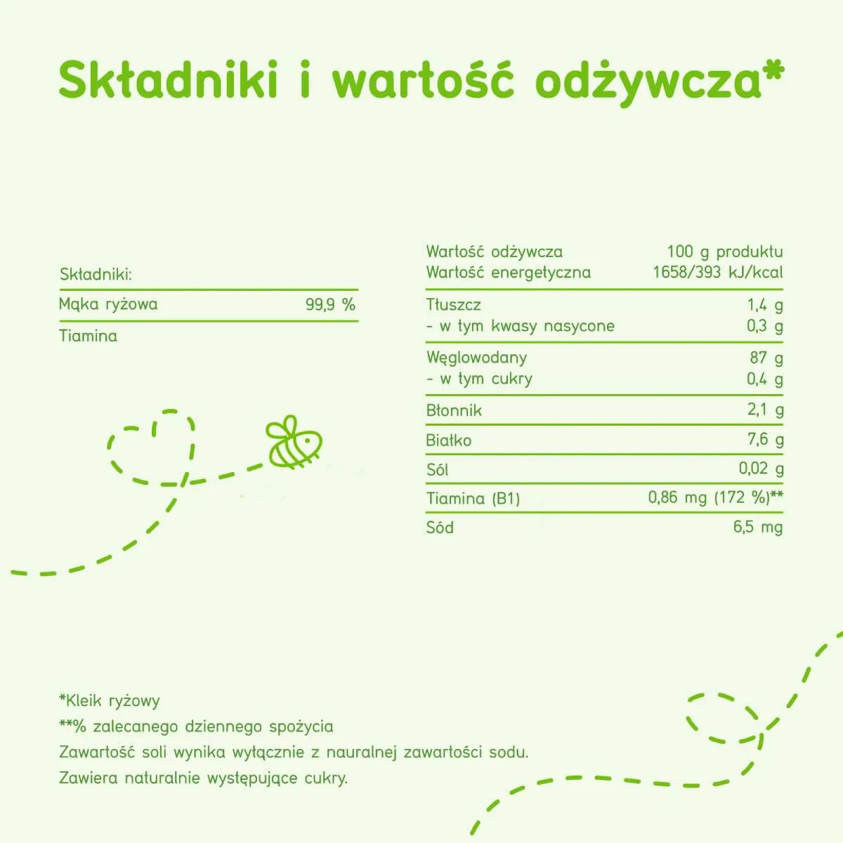 Bobovita Kleik Ryżowy Delikatny i Łagodny