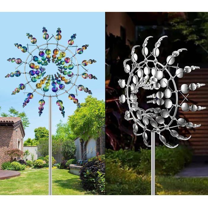 Mulino a vento da giardino per esterni, turbina eolica decorativa, per terrazze/prati/pati, accessorio da giardino.
