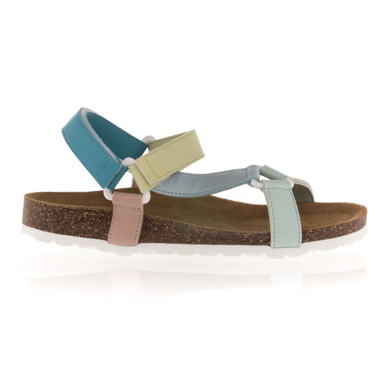 Sandalias azules para mujer / Zapatos de punta abierta