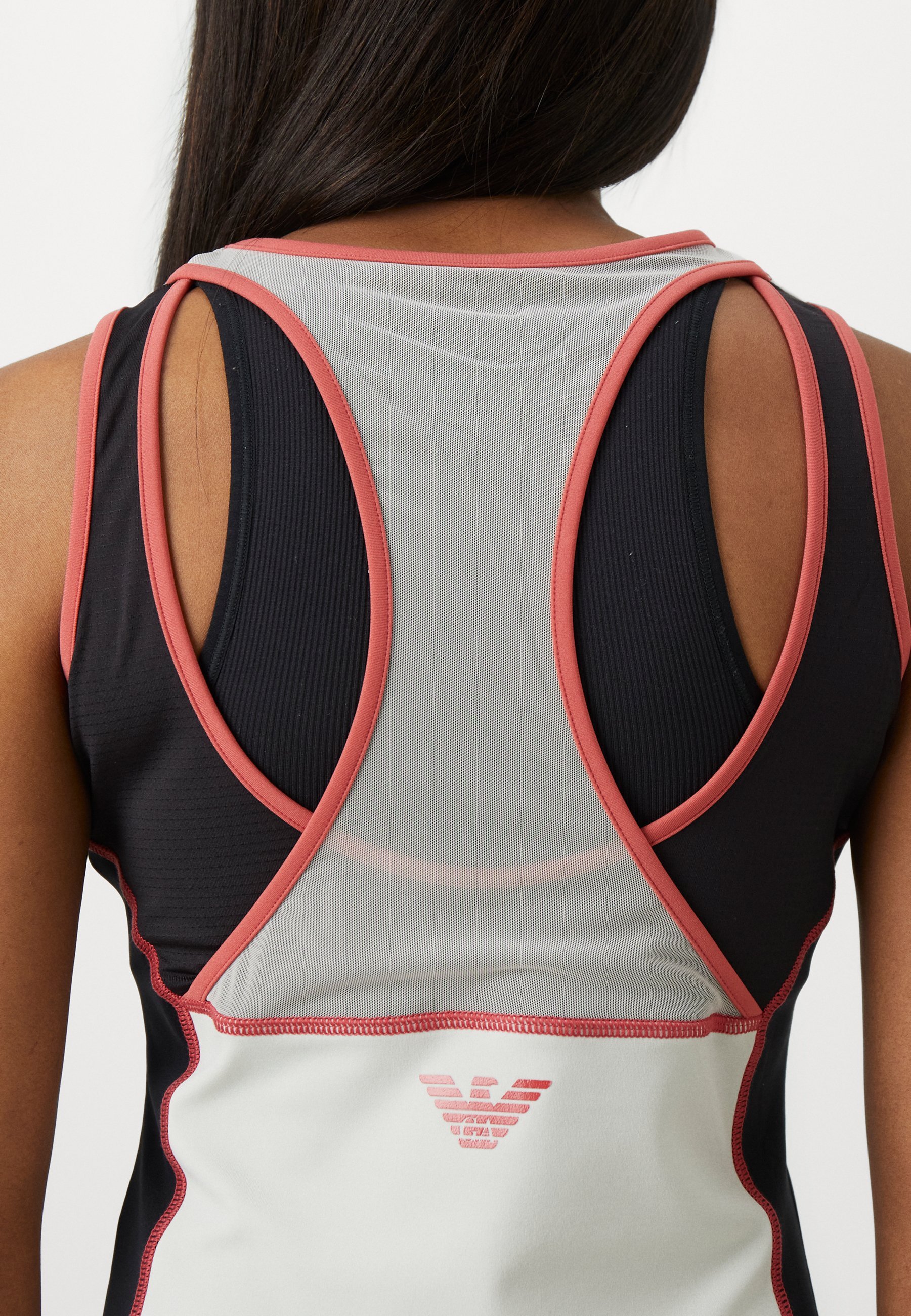 EA7 Emporio Armani TENNIS PRO FREESTYLE TANK - Top - zwart/vapor blue