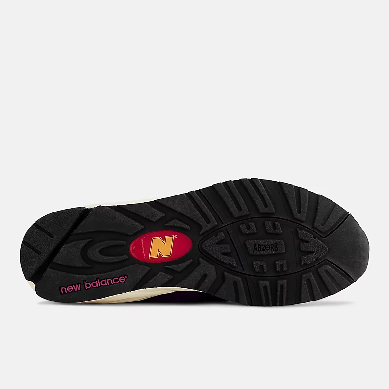 Herenschoenen, Made in the USA 990v2 - Paars met geel