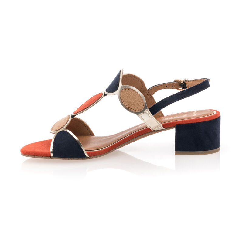 Blauwe sandalen/open teenschoenen voor dames