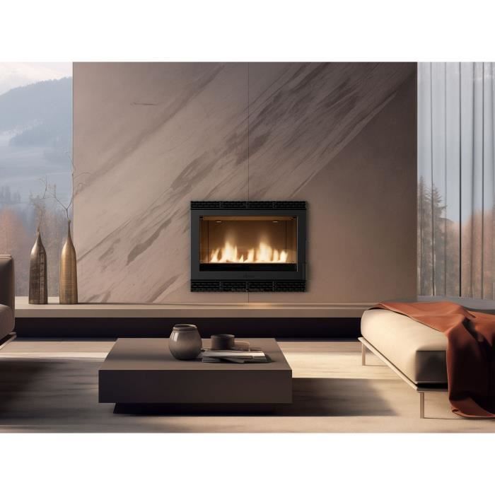 Inserto para chimenea - INVICTA ALIZEO - Hierro fundido - Turbo - 8 KW